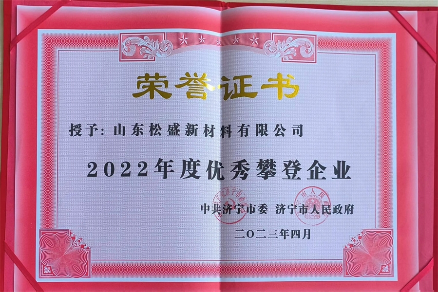 2022年度優(yōu)秀攀登企業(yè)